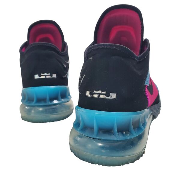 NIKE Shoes LEBRON 18 LOW Mens Size 9.5 NEON LIGHTS Fireberry Sneaker CV7562-600 main image 8